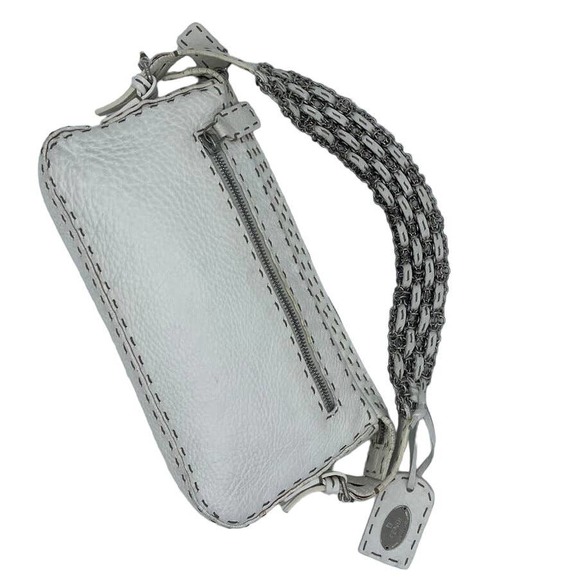 Vintage Fendi Rare 00s authentic Chain Strap Shoulder Hang Bag - Picture 3 of 16